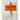 Front View of Orange "Fiji" Standard Weight Beach Towel color