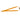 Front View of Orange Lanyard with Lobster Clip plain