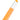 Front View of Orange Recycled Combo Highlighter plain