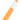 Front View of Orange Recycled Combo Highlighter plain