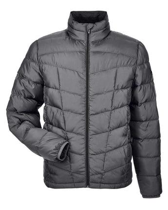 Front View of Polar/ Black Pelmo Insulated Puffer Jacket - 187333