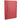 Front View of Red FSC® Mix Pedova™ Zippered UltraHyde Padfolio plain