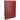 Front View of Red FSC® Mix Pedova™ Zippered UltraHyde Padfolio plain