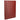 Front View of Red FSC® Mix Pedova™ Zippered UltraHyde Padfolio plain