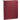 Front View of Red FSC® Mix Pedova™ Zippered UltraHyde Padfolio plain