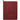 Front View of Red FSC® Mix Pedova™ Zippered UltraHyde Padfolio