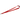 Front View of Red Lanyard with Lobster Clip plain