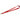 Front View of Red Lanyard with Lobster Clip plain