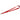Front View of Red Lanyard with Lobster Clip plain