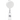 Front View of White Round Badge Holder plain