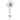 Front View of White Round Badge Holder