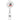 Front View of White Round Badge Holder