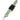 Front View of Yellow Recycled Polyester Reflective Lanyard