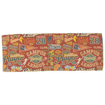 Gridiron Full-Color 12" x 32" Waffle Microfiber Sports Towel