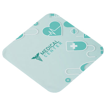 Heavyweight 6" x 6" Draw Twist Microfiber Cleaning Cloth- Full-Color