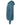 Left View of Heather Deep Teal Sponge Fleece Full-Zip Hoodie - 3739