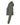 Left View of Military Green Women's Crop Fleece Hoodie - 7502
