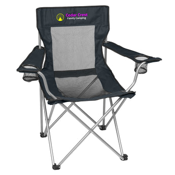 Mesh Folding Chair With Carrying Bag grouped