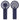 Navy Blue Easy Breeze Rechargeable Hand Fan plain