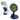 Navy Blue Pillar Magnetic Collapsible Phone Stand with Magnetic Base