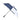 Navy-White Elements 60" Recycled rPET Auto Open Dual Canopy Golf Umbrella plain