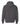 Rear View of Dark Grey Heather Sponge Fleece Drop Shoulder Hoodie - 3729