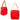 Red Diamond Clear TPU Messenger Bag plain
