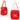 Red Diamond Clear TPU Messenger Bag