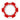 Red/White Ahead Poker Chip with Ball Marker plain