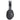 Right View of Black Light Up Logo Bluetooth Headphones plain