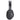 Right View of Black Light Up Logo Bluetooth Headphones plain