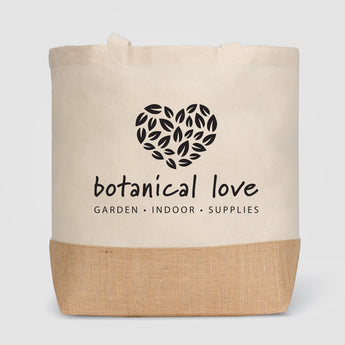 Rio™ Shopper Tote Bag - 5 oz. Recycled Cotton Blend with Jute