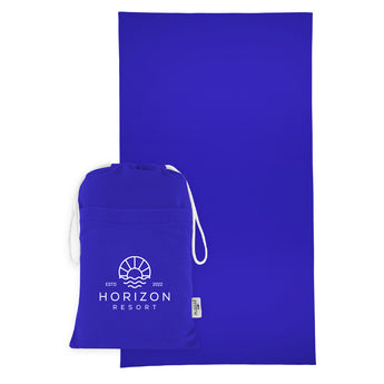 Sand-Free rPET Beach Towel With Pouch grouped