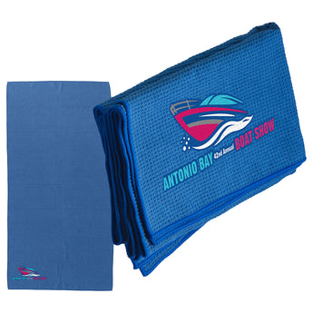 Seaside 30" x 60" Waffle Microfiber Beach Towel