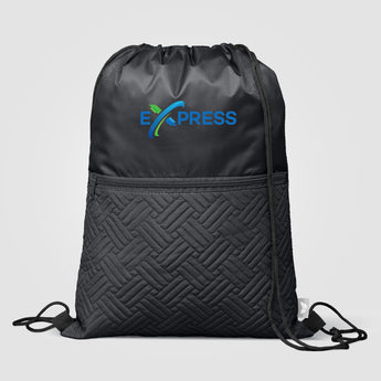 Sora Recycled Quilted Drawstring Bag - 6L