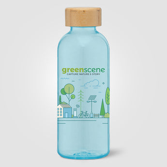 Strom - 22 oz. rPET Water Bottle with Bamboo Lid
