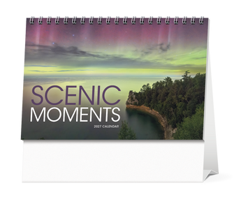 Triumph® Calendars Scenic Moments Large Desk Calendar plain
