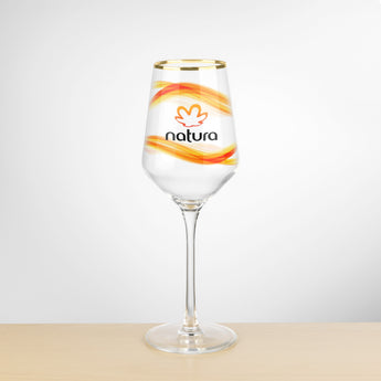 Tucson Gold Rim Wine Glass - VividPrint™