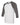 White/ Asphalt Three-Quarter Sleeve Baseball Tee - 3200