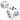 White Dice Stress Reliever