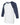 White/ Navy Three-Quarter Sleeve Baseball Tee - 3200