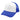 WHITE WITH ROYAL BLUE Convoy Trucker Cap plain grouped