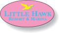 Stock Shape Fluorescent Pink Roll Labels - Oval (.875" x 1.75") Flexo-printed