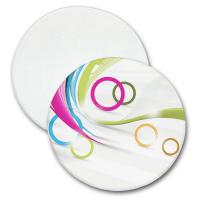 Microfiber Duo Cloth Mouse Pad - Round