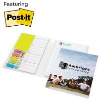 Essential Journal featuring Post-it® Notes and Flags &mdash; Option 3 / 4-color digital full cover coverage