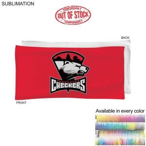 Colored Microfiber Terry Pool, Gym Towel, 20x40, Sublimated in Any PMS color Edge to Edge 1 side