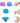 Weekly Round Twist Pill Box  grouped