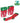 Multicolor ACE Holiday Themed Socks in Flip Top Box  grouped