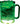 LUM16 - Dome Green 16oz Lites Up Plastic Mug with Handle