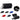 Portable Double Zipper Canvas Pencil Case  grouped